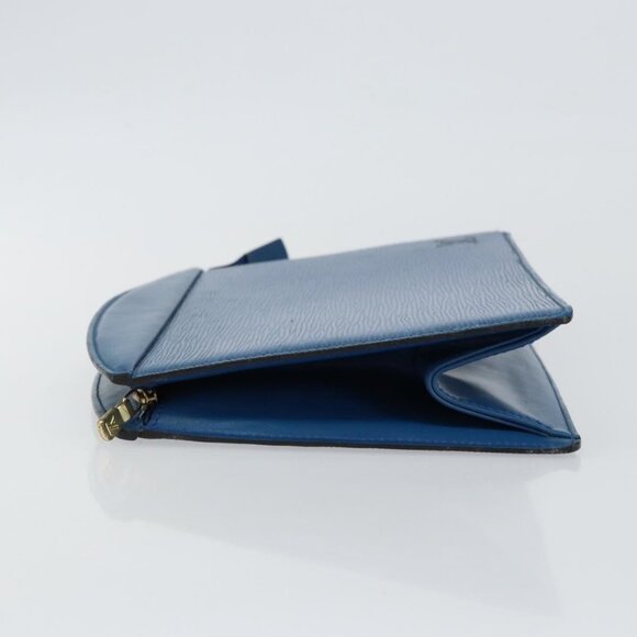 LOUIS VUITTON Epi Trousse Crete Pouch Blue - Picture 14 of 15